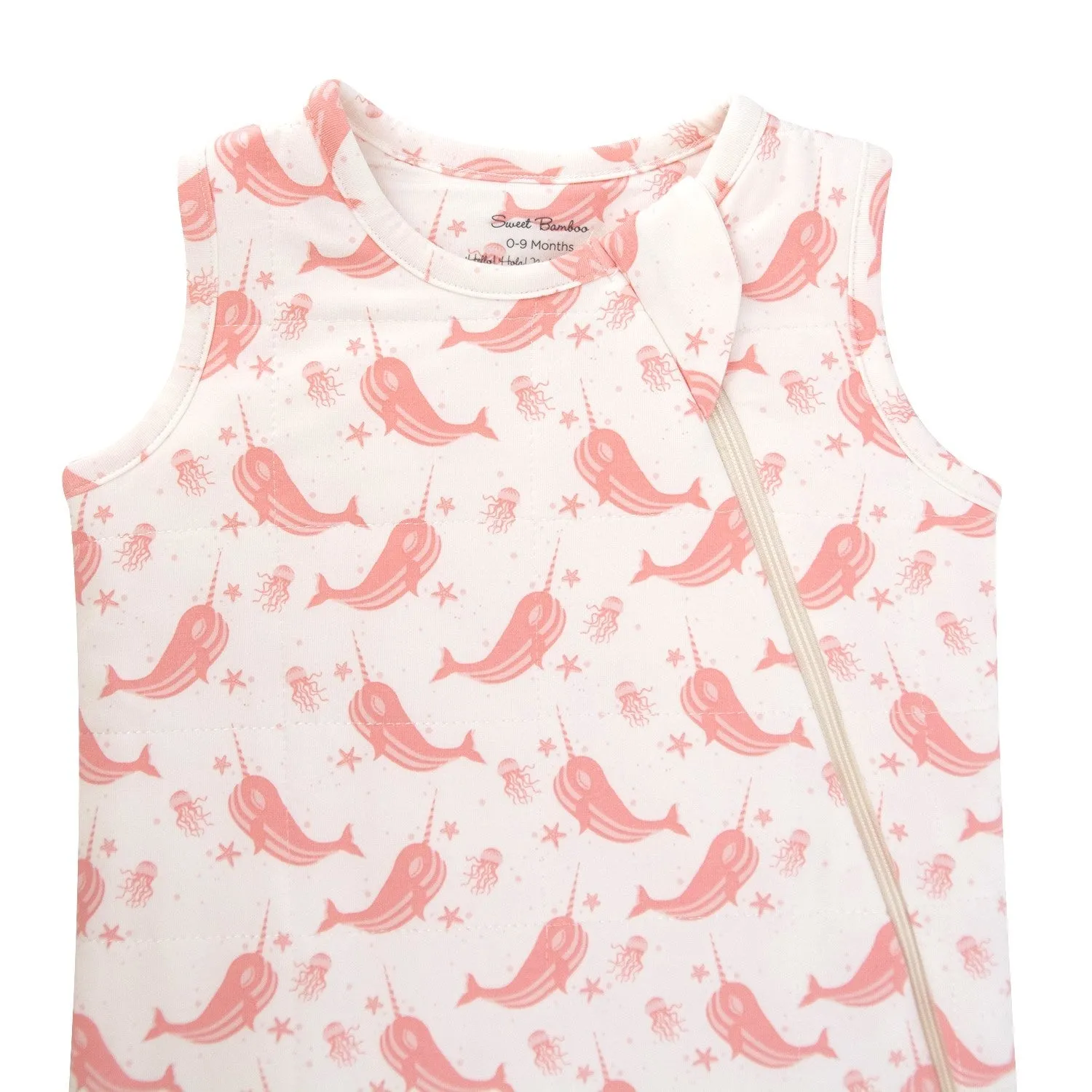 1.5 Tog  Sleep Sack - Narwhal Pink