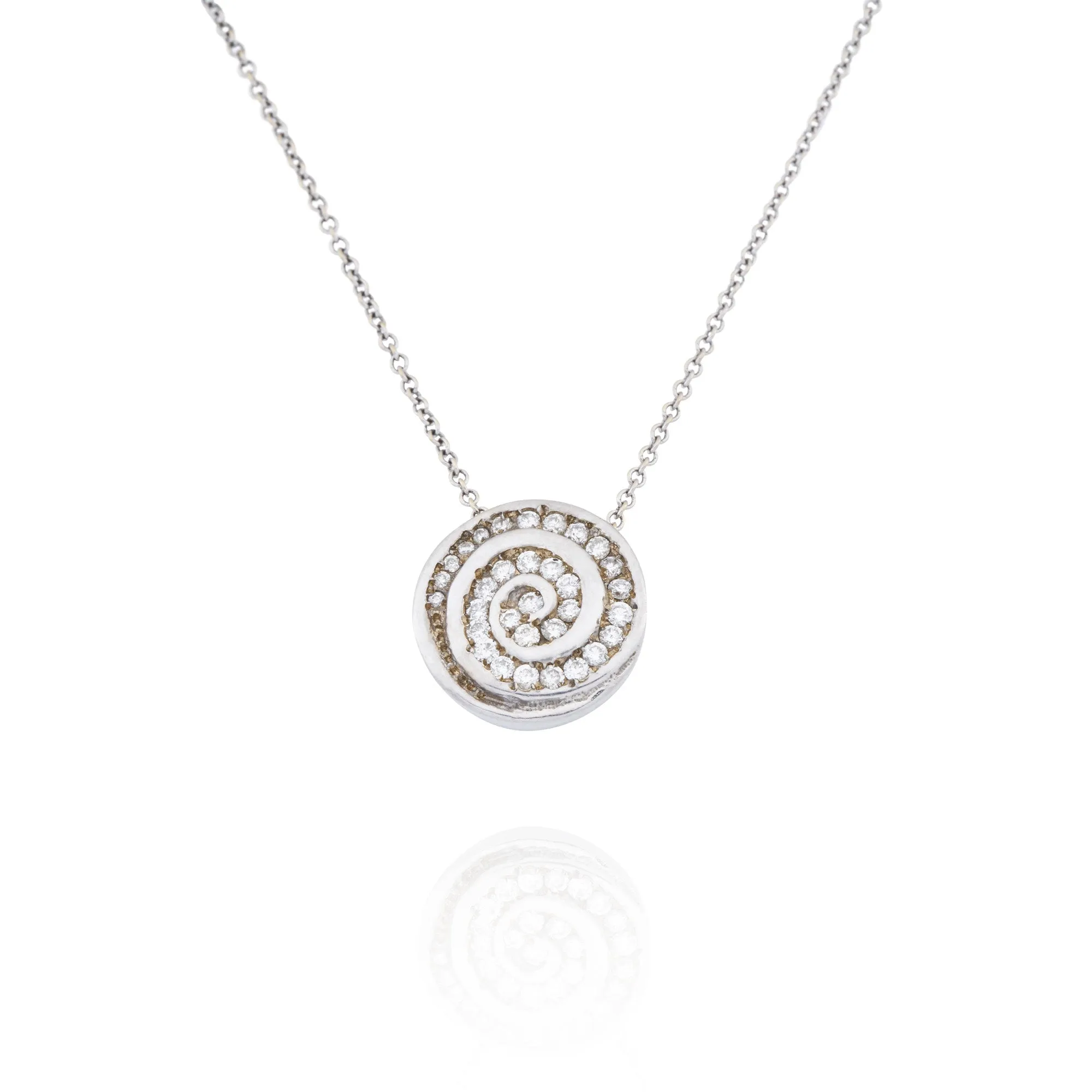 18kt White Gold Diamond Forever Necklace