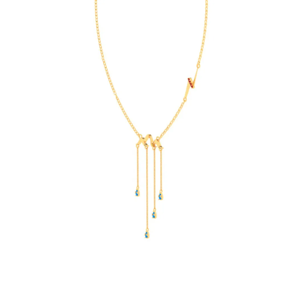 22k Alluring Gold Necklace From Mugdhaa Collection