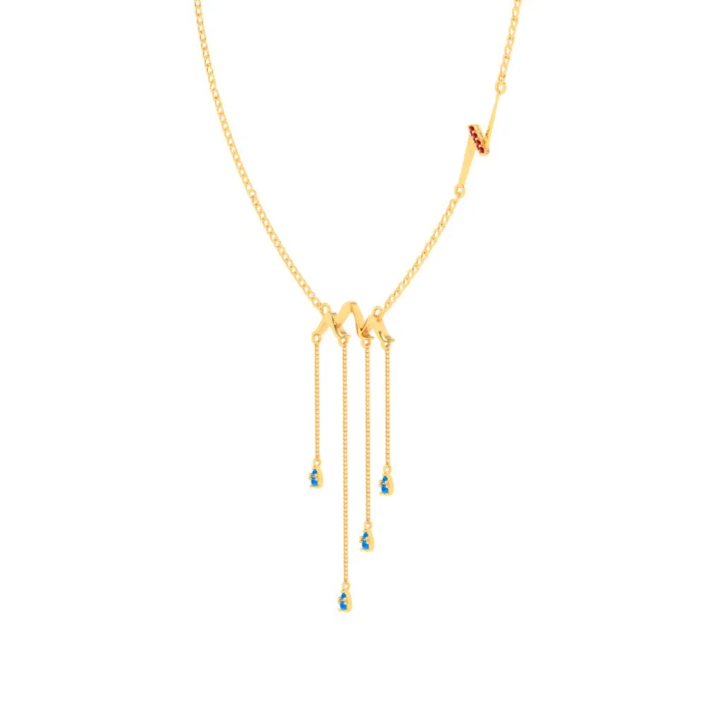 22k Alluring Gold Necklace From Mugdhaa Collection