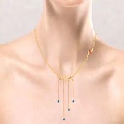22k Alluring Gold Necklace From Mugdhaa Collection