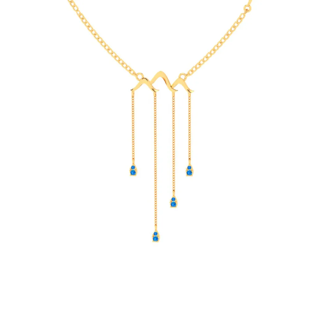 22k Alluring Gold Necklace From Mugdhaa Collection