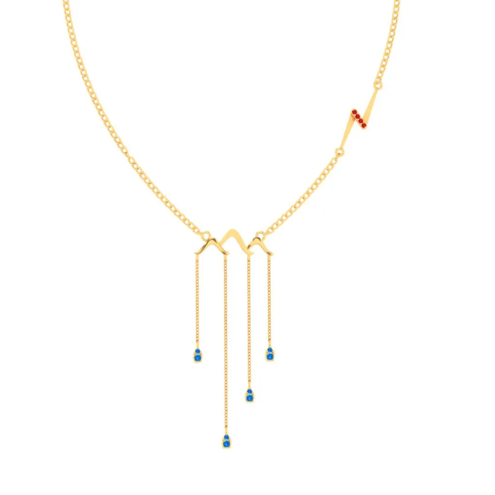 22k Alluring Gold Necklace From Mugdhaa Collection