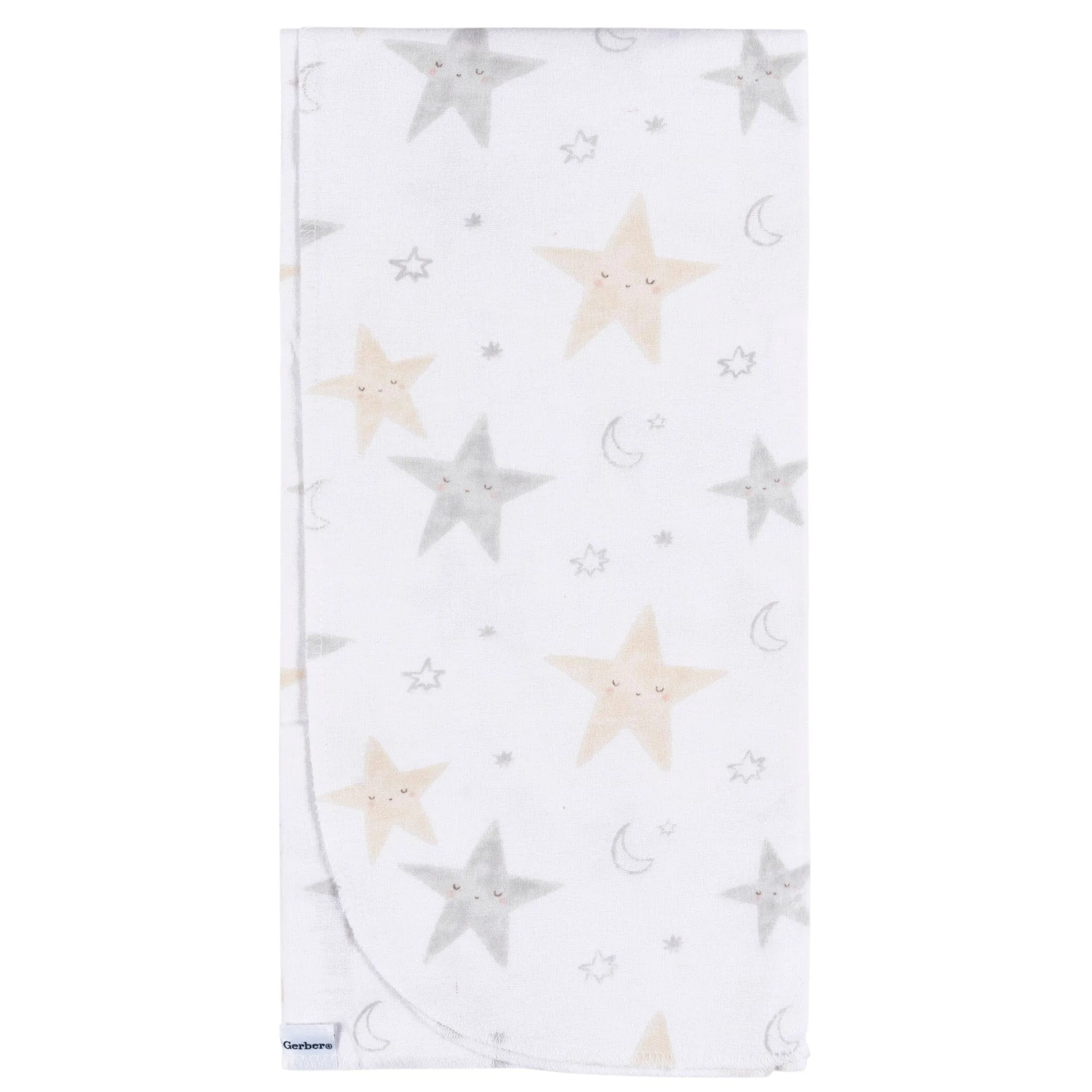 4-Pack Baby Neutral Celestial Flannel Blankets