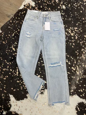 90's Vintage Relaxed Crop 100% Cotton Jeans