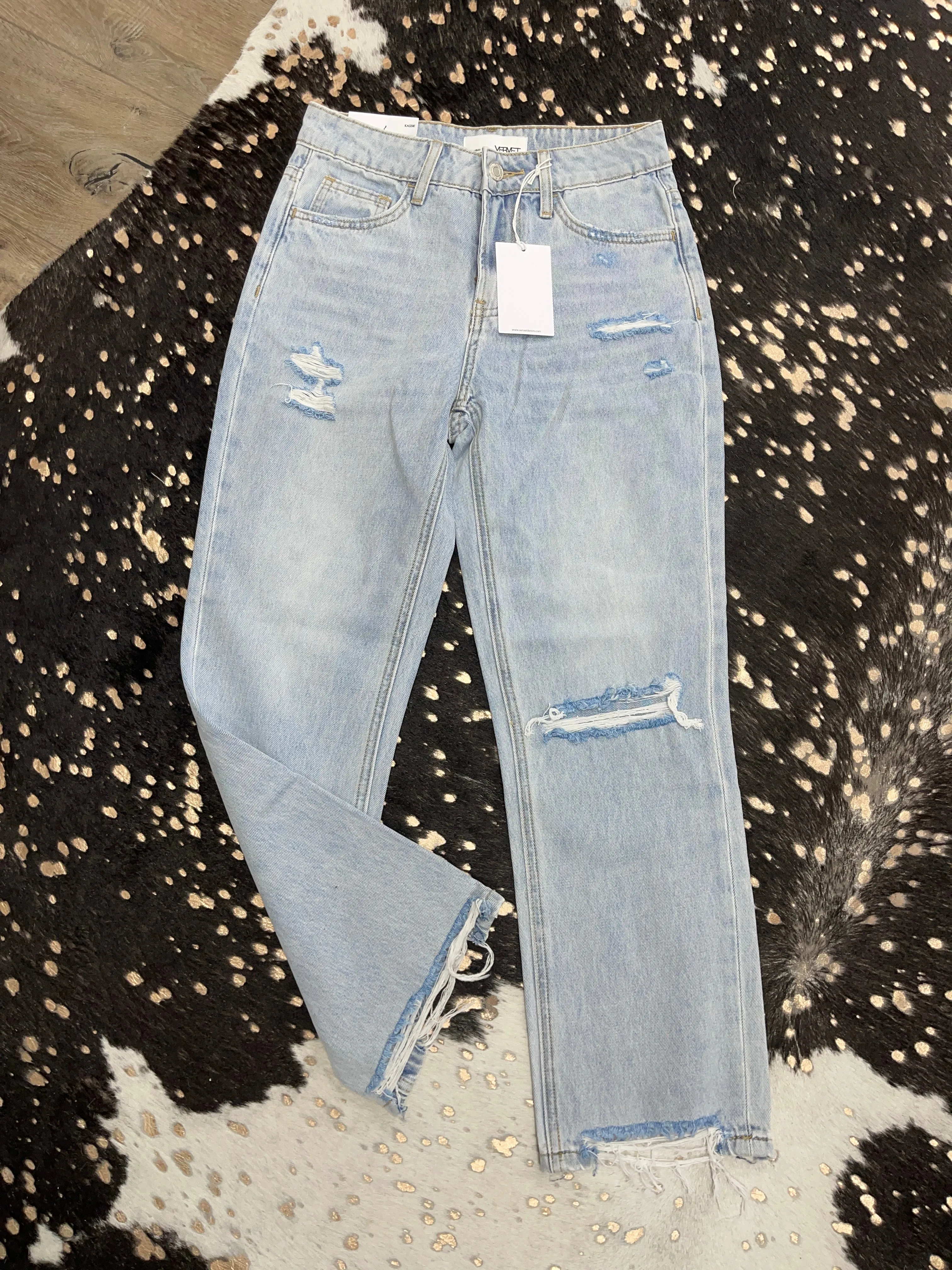 90's Vintage Relaxed Crop 100% Cotton Jeans