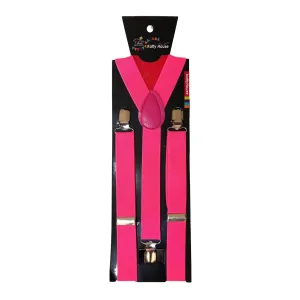 Adult Suspenders - Pink