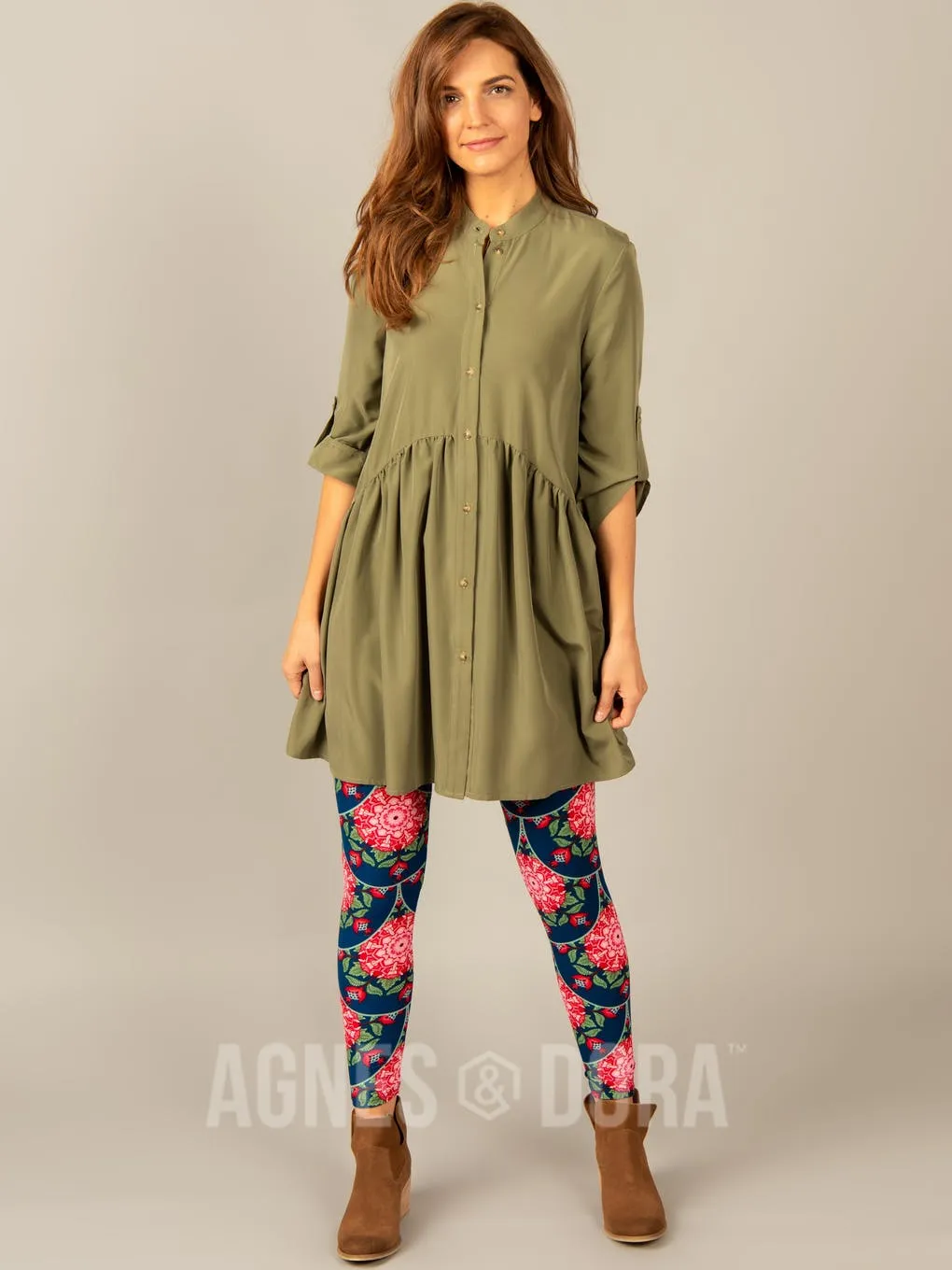 Agnes & Dora™ S/M Leggings Ring Around the Rosie
