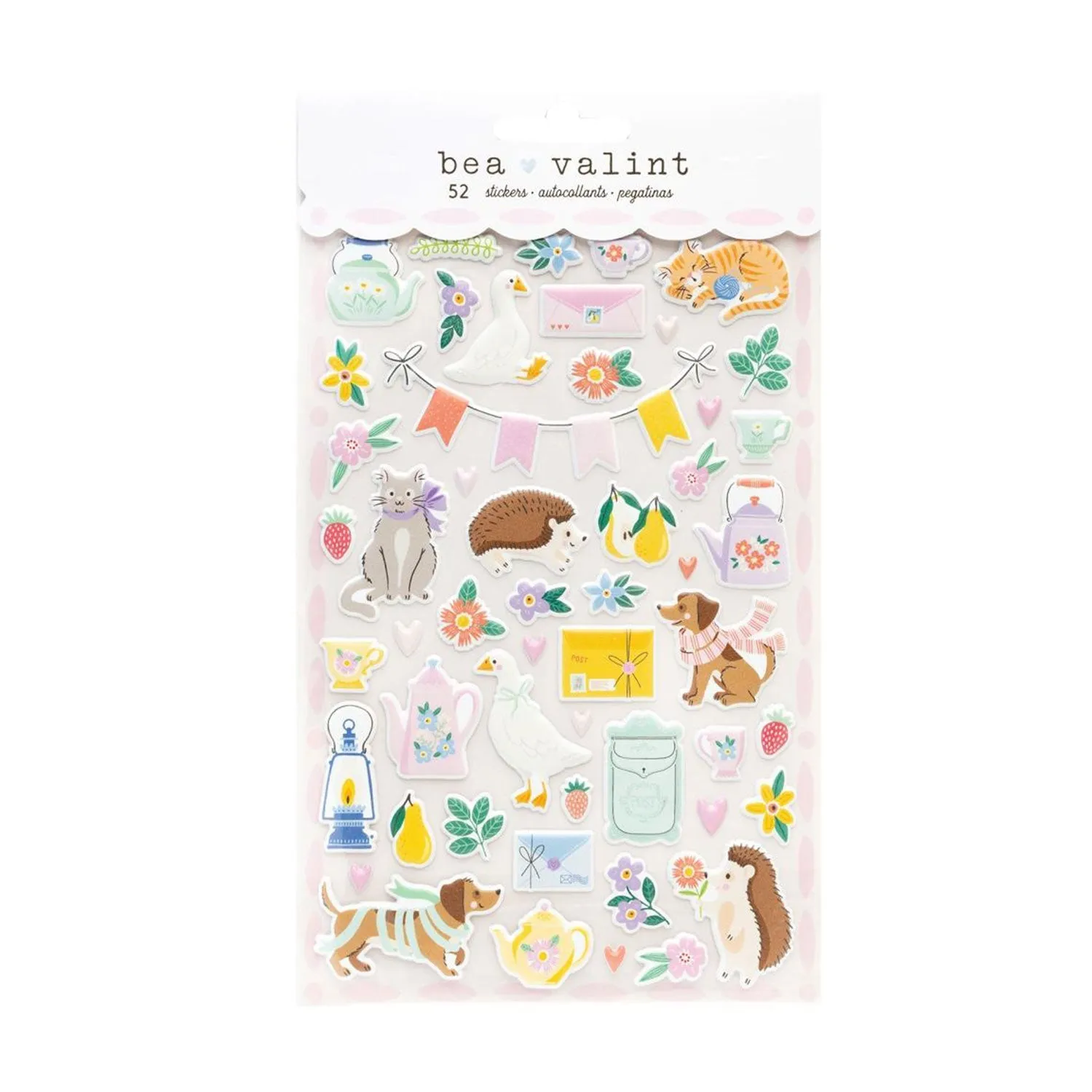 American Crafts Poppy And Pear Puffy Stickers 52/Pkg