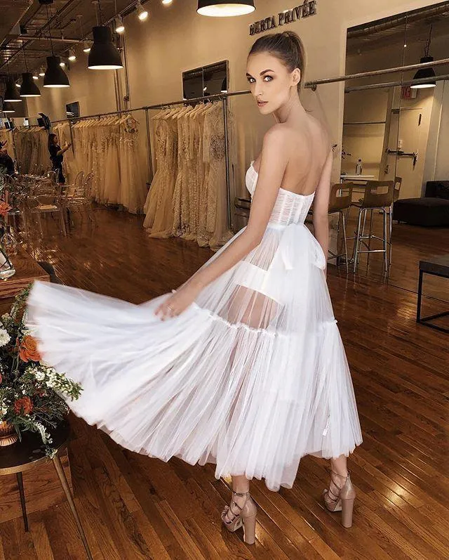 Backless Sexy Perspective Tube Dress
