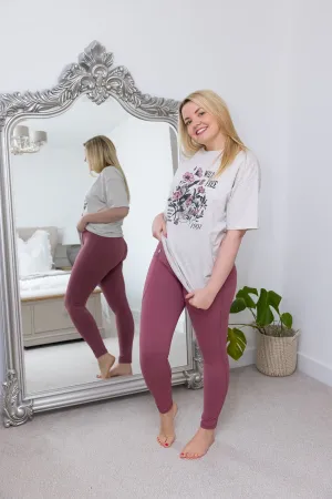 Body Sculpt Rose 2 Pocket Full Leggings