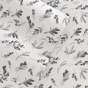 Botanical 4-Piece Flannel Sheet Set