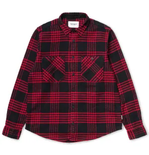 Carhartt WIP Lambie Shirt – Dark Navy/Cardinal