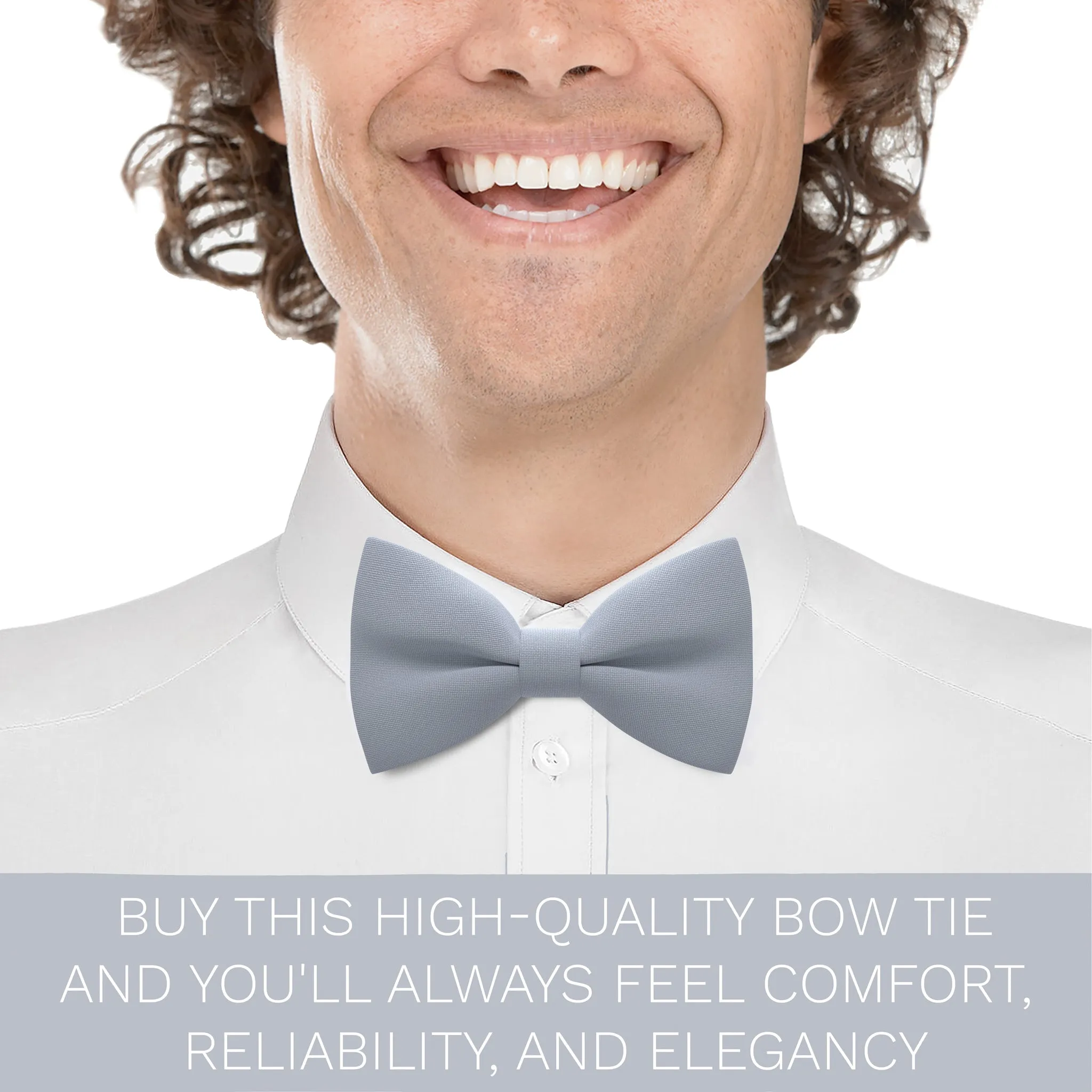 Cloud Grey Bow Tie