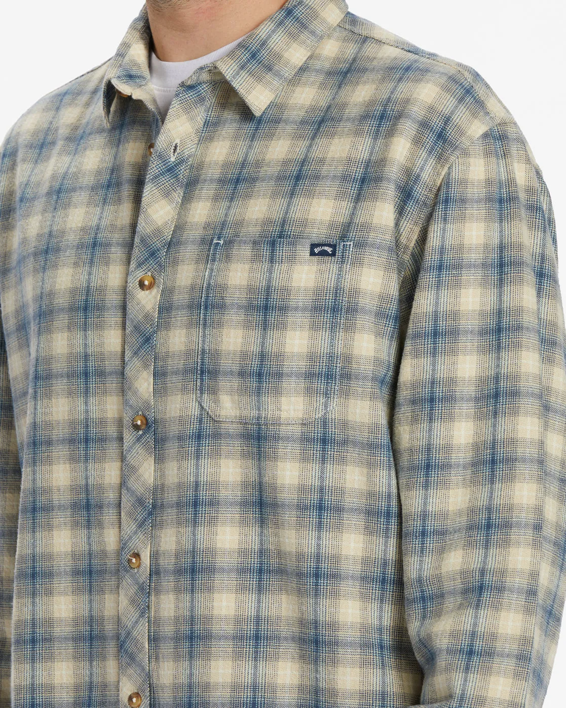Coastline Flannel Long Sleeve Shirt - North Sea