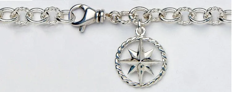 Compass Rose Charm Bracelet