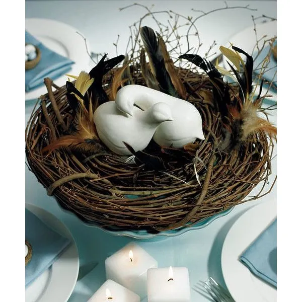Contemporary Love Birds Cake Topper