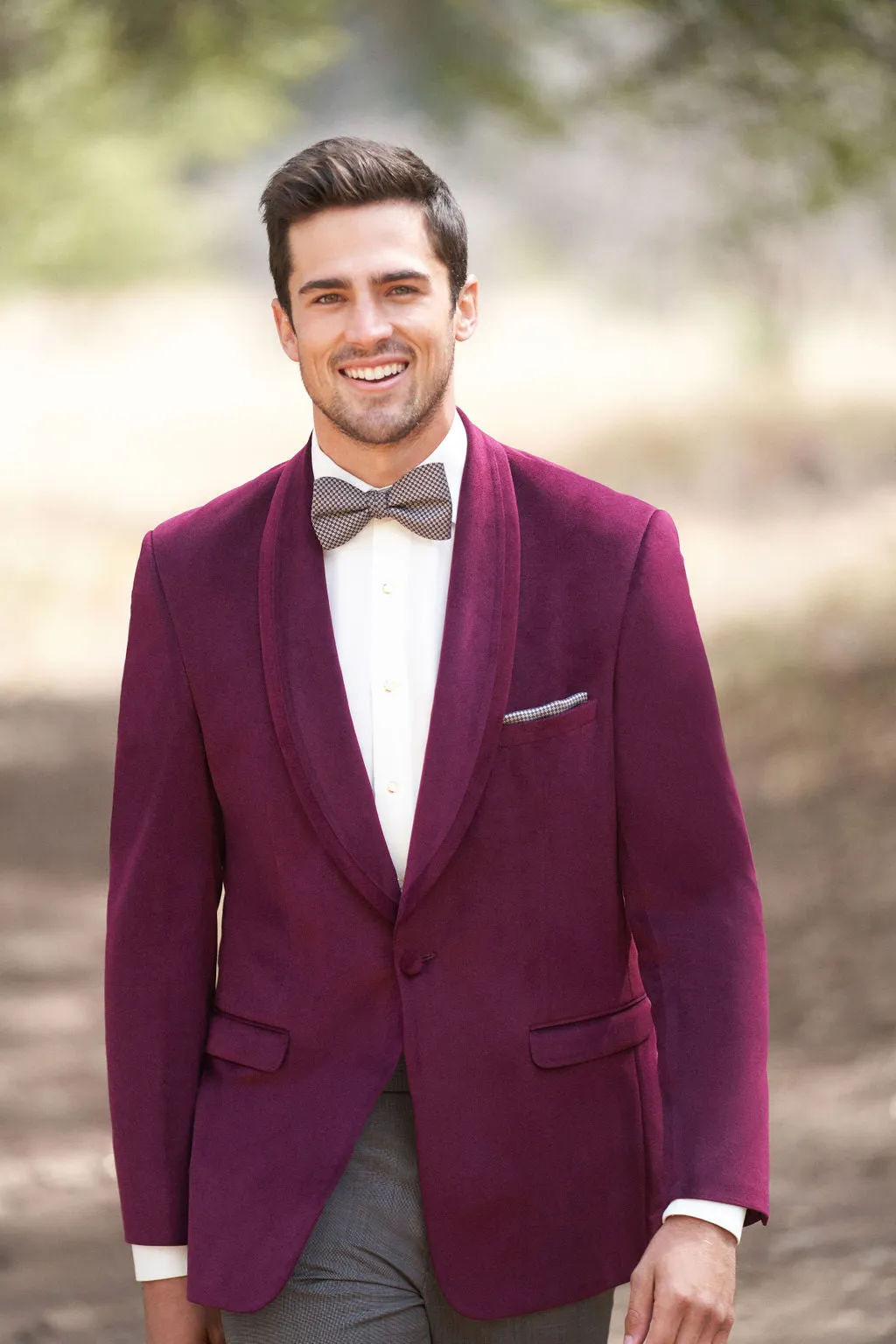 Cranberry Venice Velvet Slim Fit Tuxedos