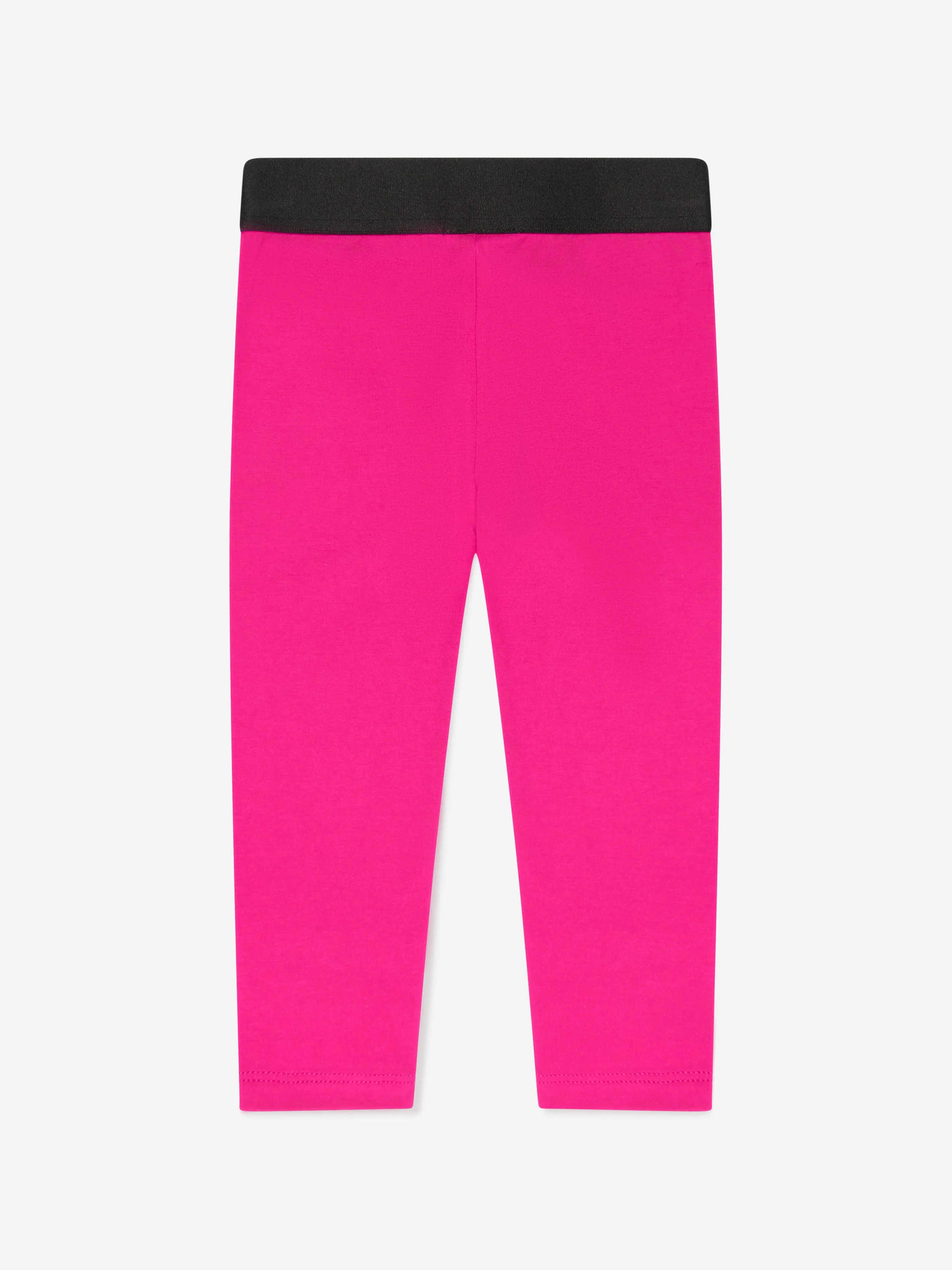 Dolce & Gabbana Baby Girls Logo Leggings in Pink