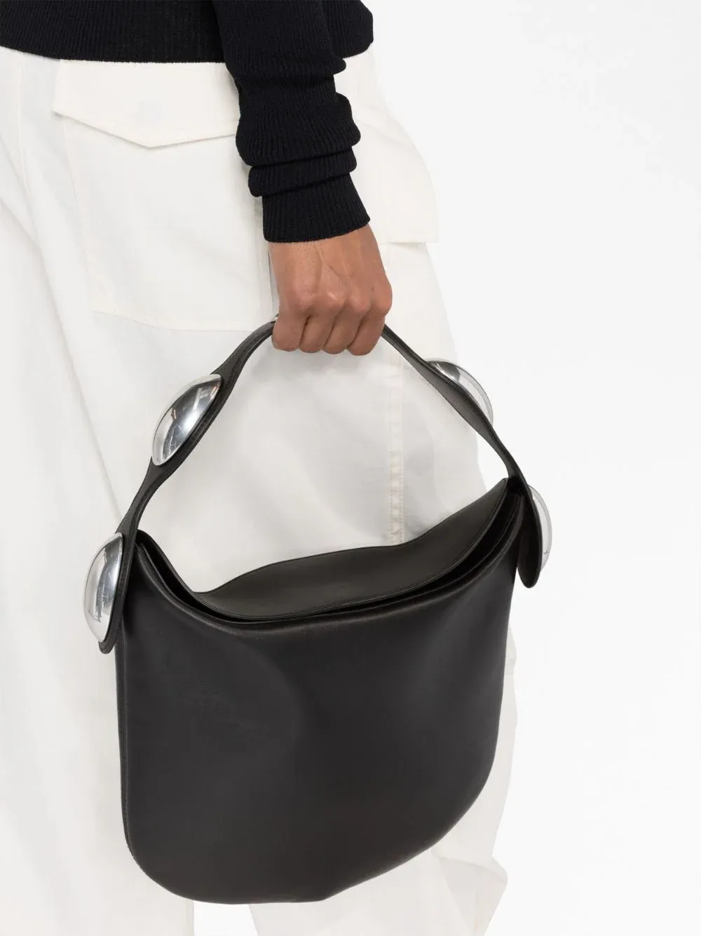 Dome Hobo Bag In Smooth Cow Leather