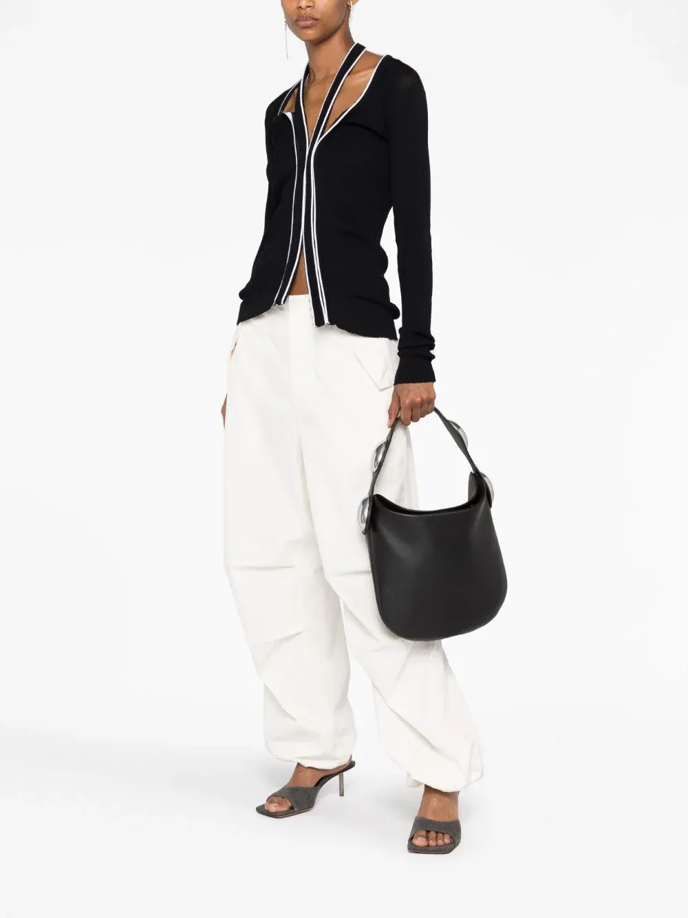 Dome Hobo Bag In Smooth Cow Leather