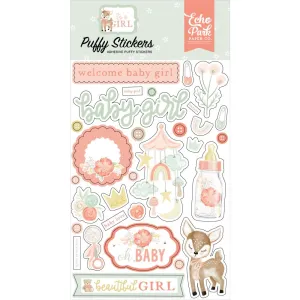 Echo Park It's A Girl Puffy Stickers*