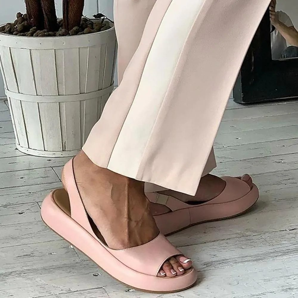 Elegant and Classic Slip-on Flat Sandals