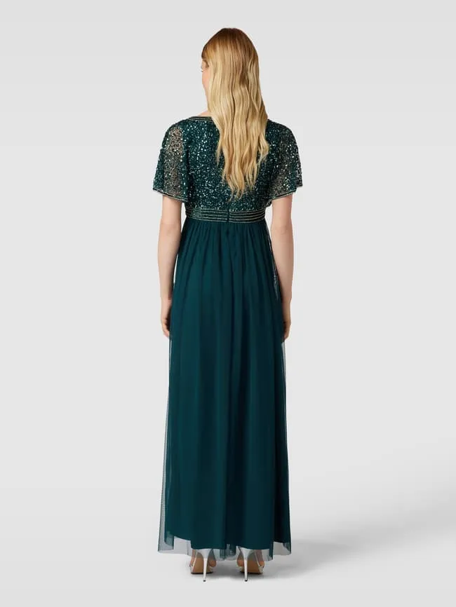 Evening dress with sequins and decorative stones Jake*s Cocktail, green