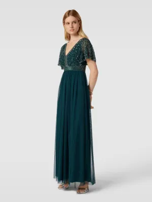 Evening dress with sequins and decorative stones Jake*s Cocktail, green
