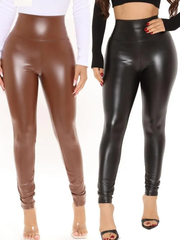 Faux Leather Leggings