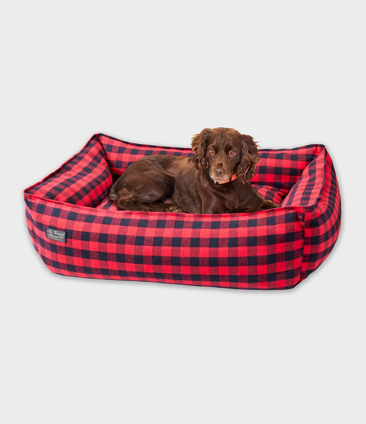 Flannel Dog Bed - Medium