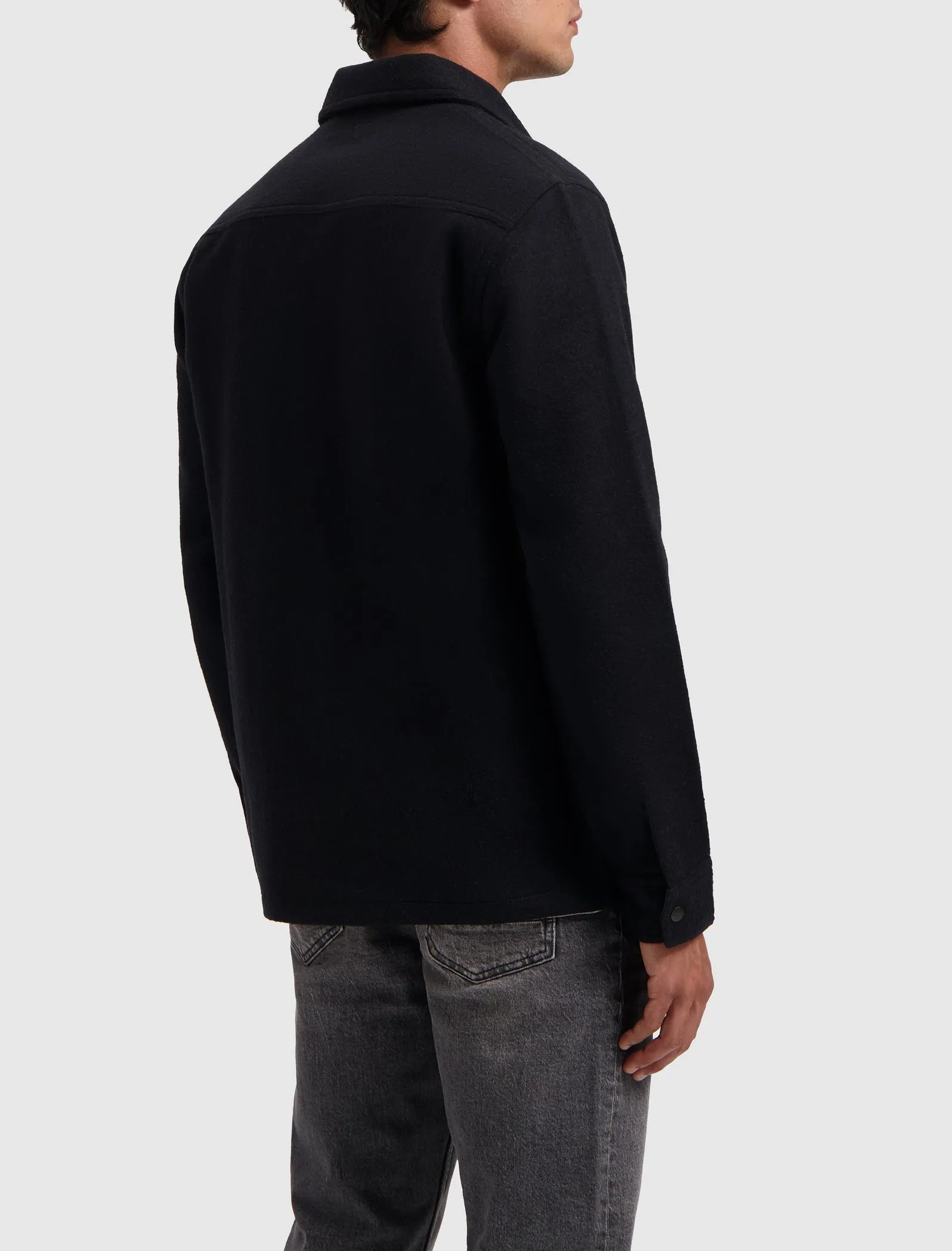 Flannel Overshirt | Black