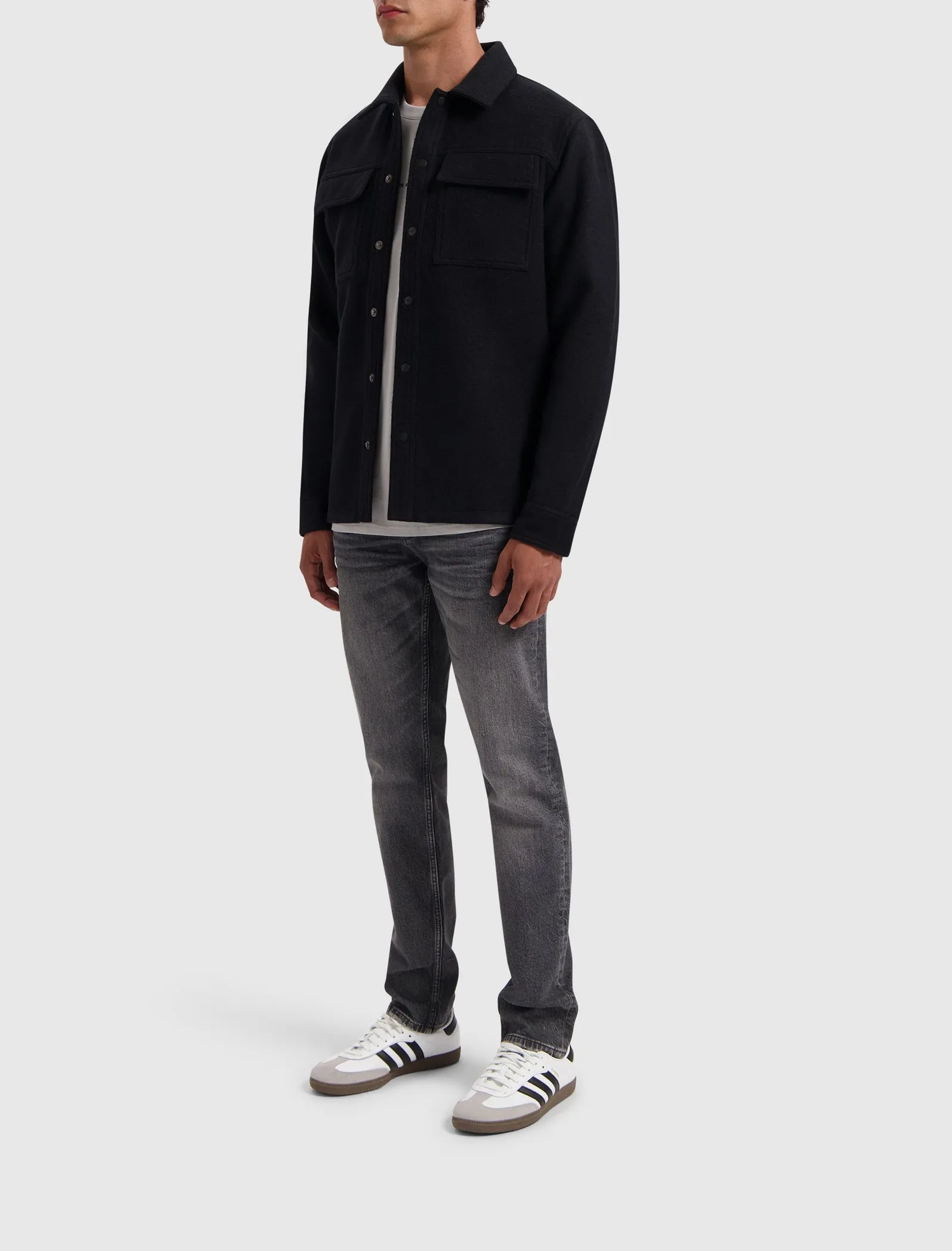 Flannel Overshirt | Black