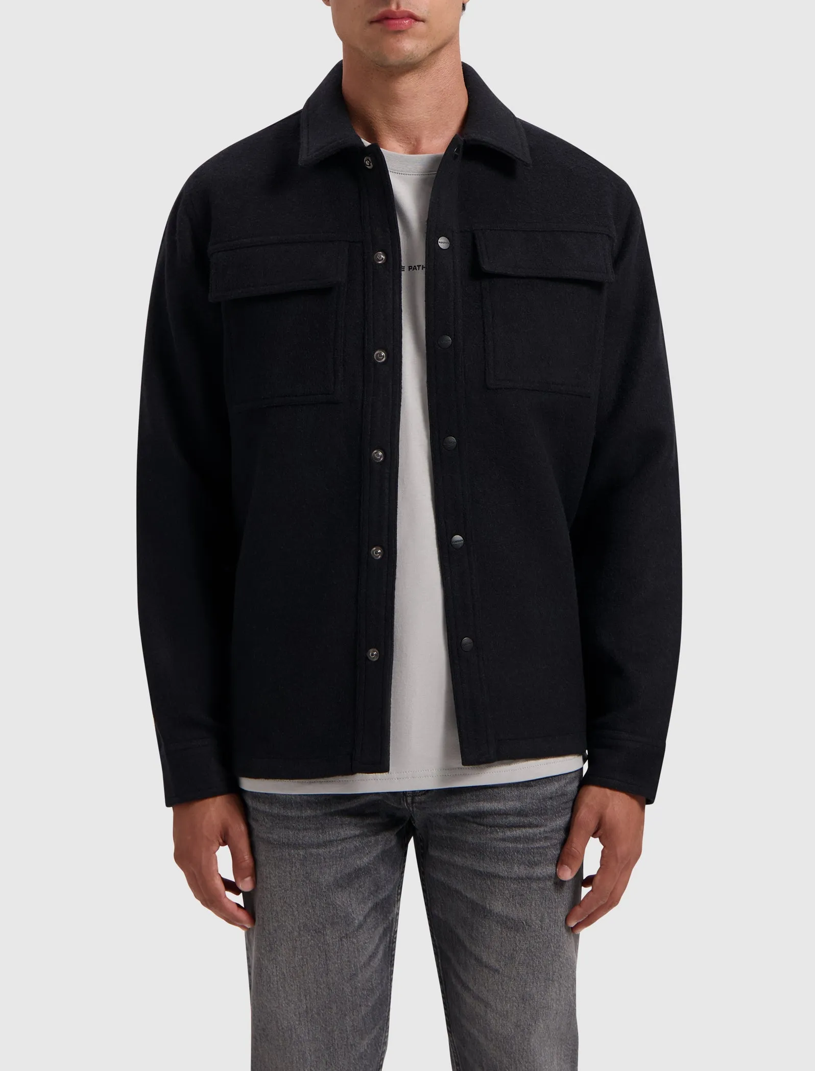 Flannel Overshirt | Black