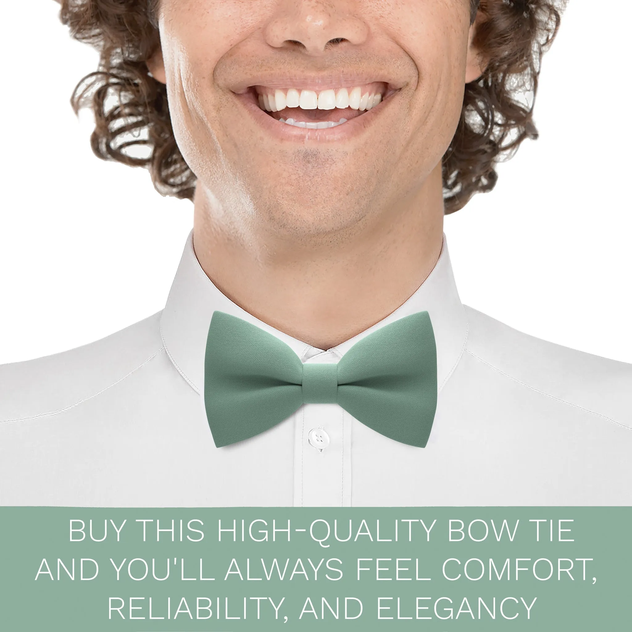 Green Fern Bow Tie