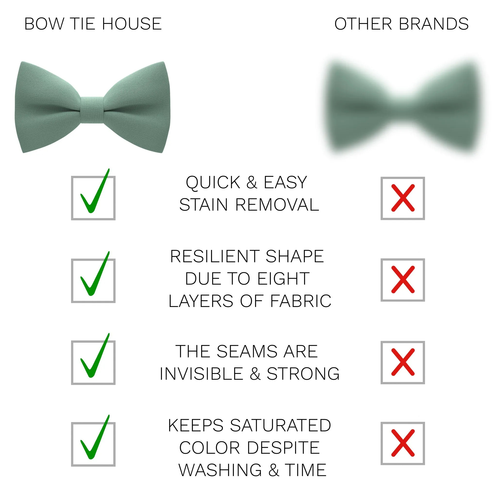 Green Fern Bow Tie