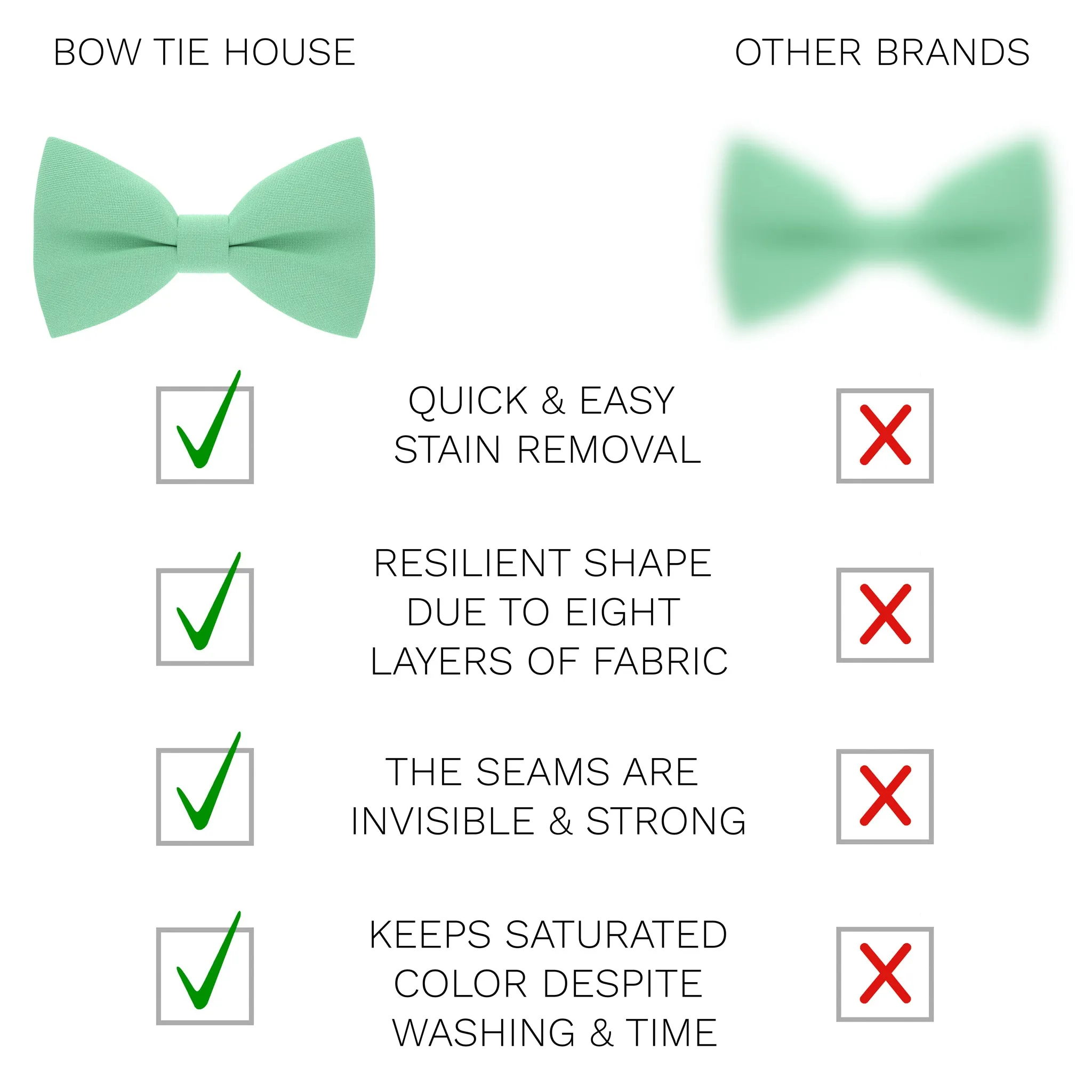 Green Mint Bow tie