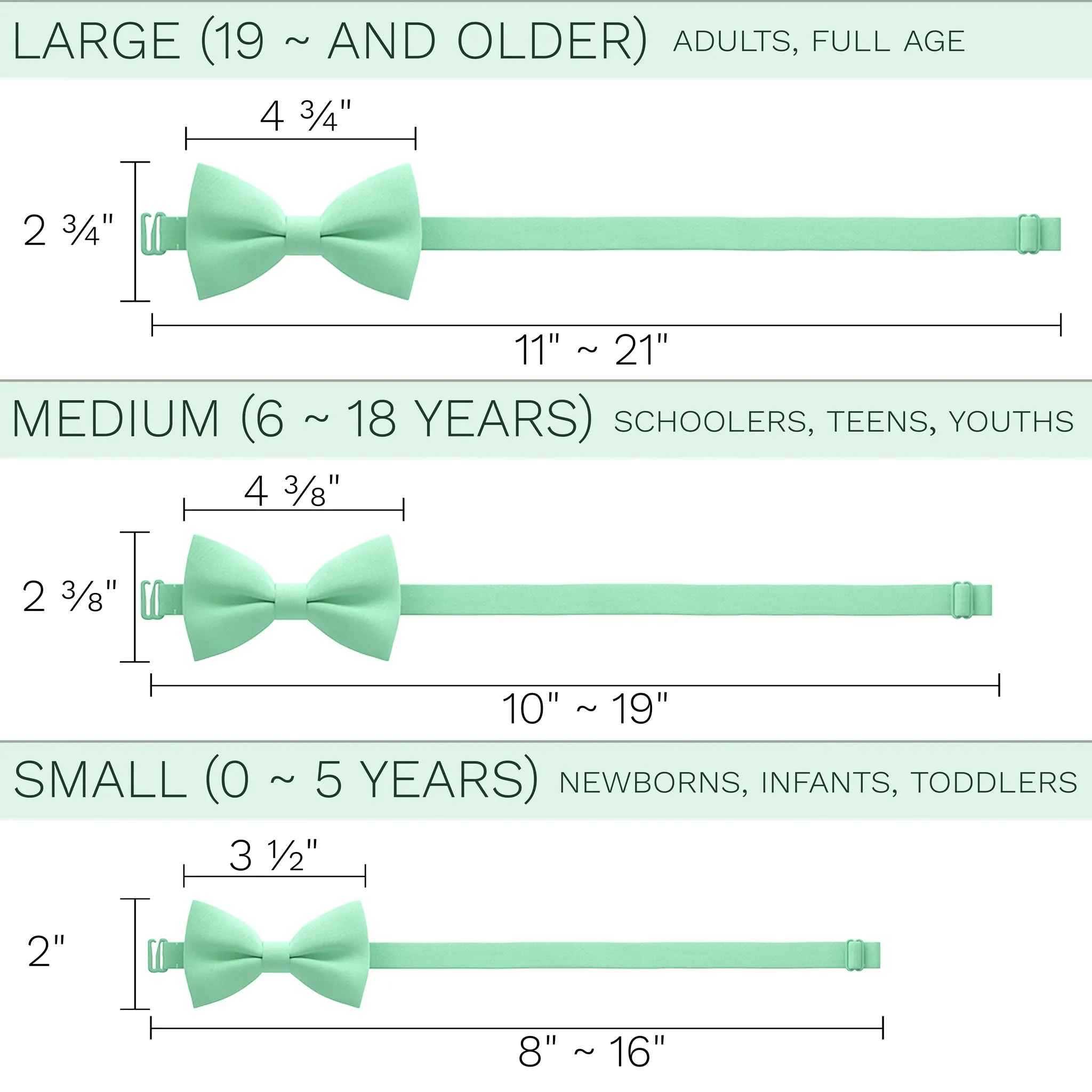 Green Mint Bow tie