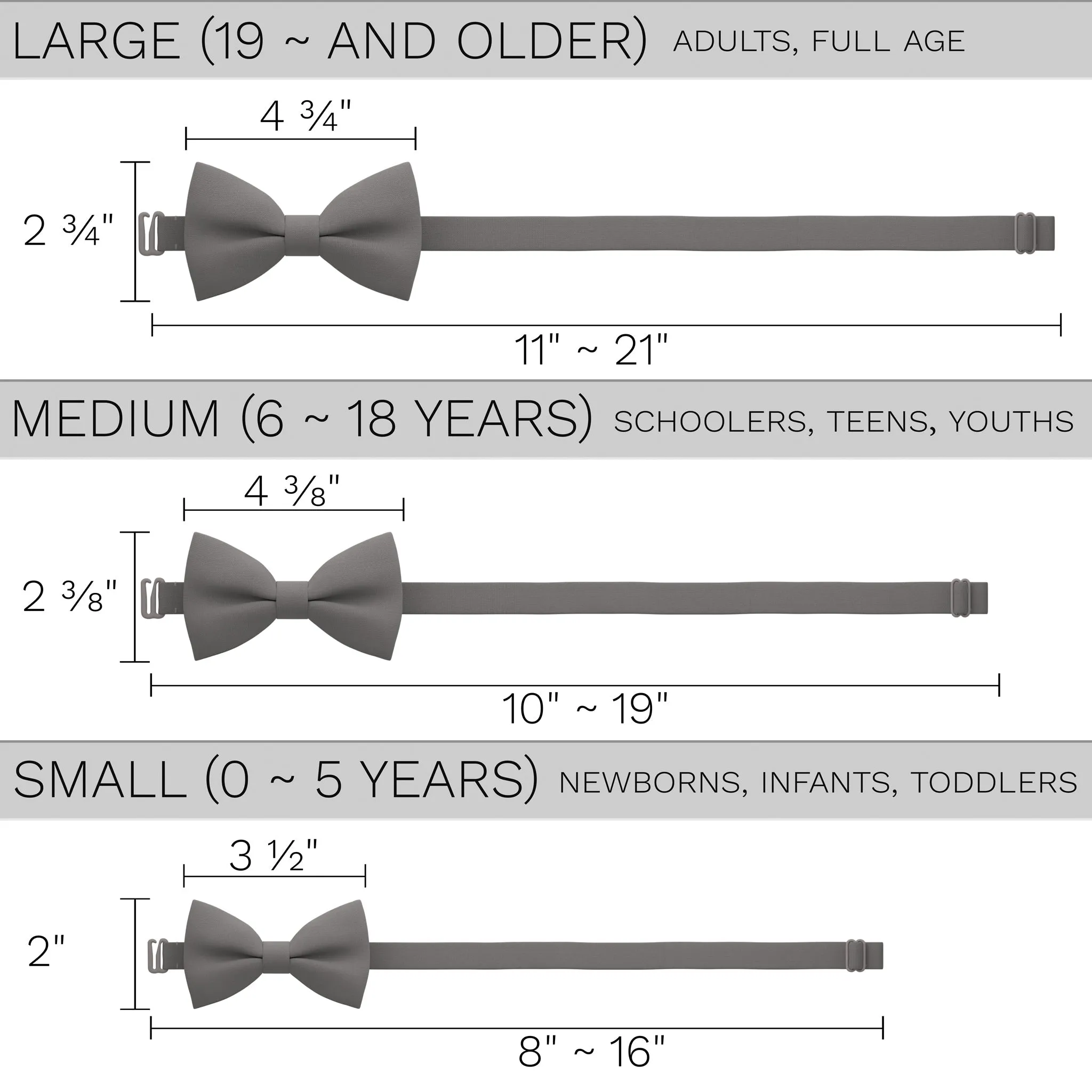 Grey Fog Bow Tie