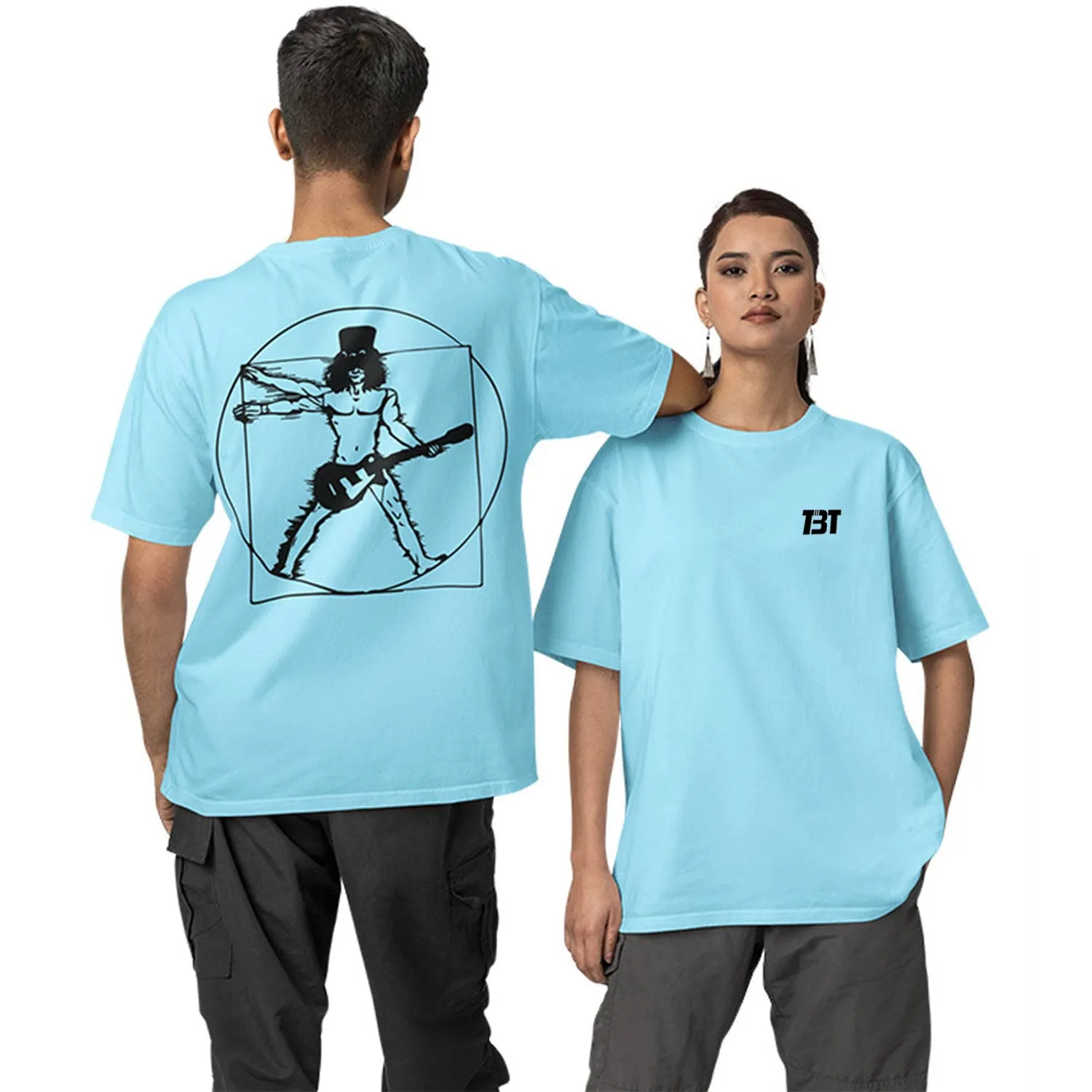 Guns N' Roses Oversized T shirt - The Vitruvian Guitar Man - Slash