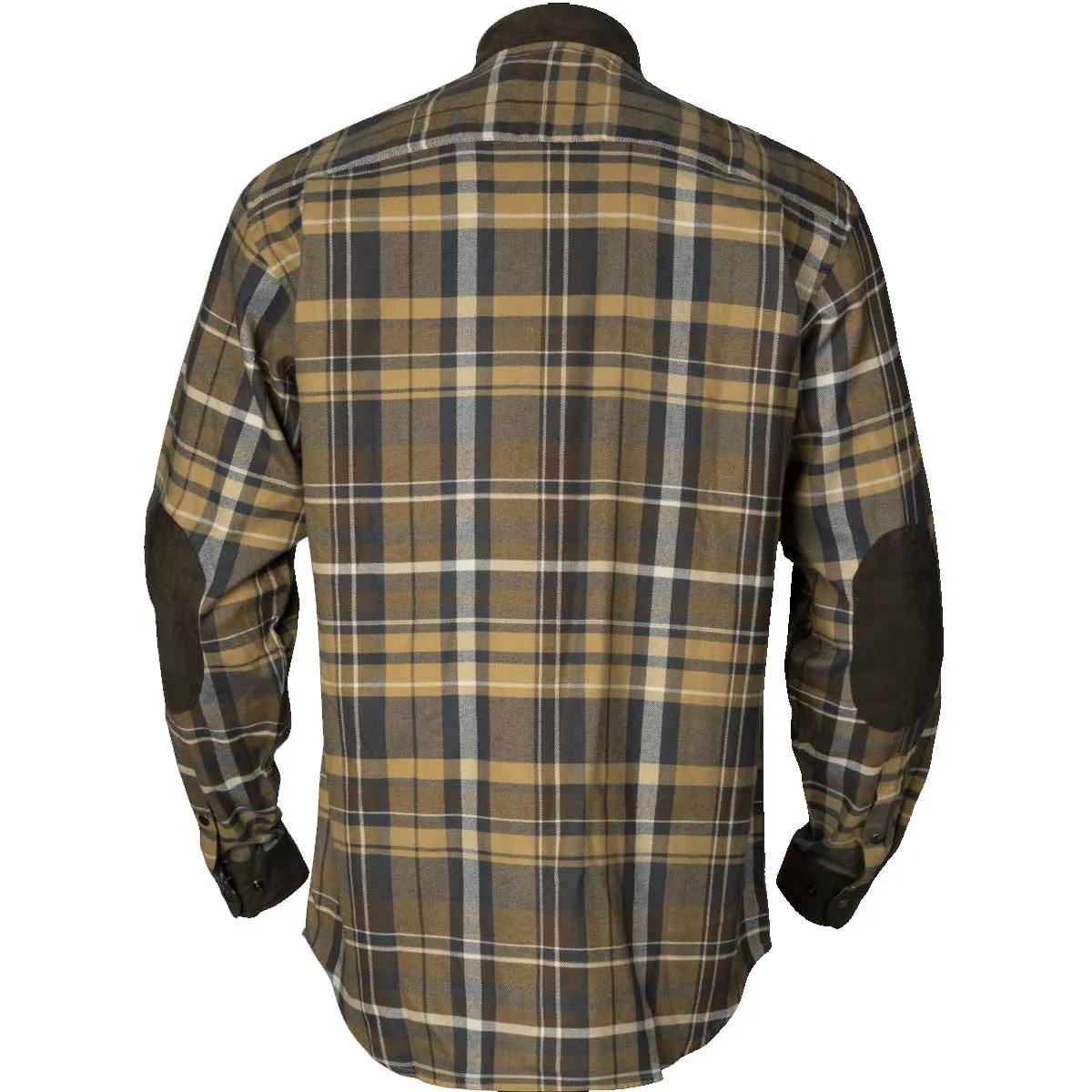HARKILA Pajala Shirt - Mens Brushed Cotton - Antique Bronze Check