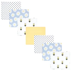 Hudson Baby Cotton Flannel Receiving Blankets Bundle, Daisy Bee
