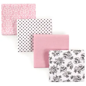 Hudson Baby Cotton Flannel Receiving Blankets, Toile