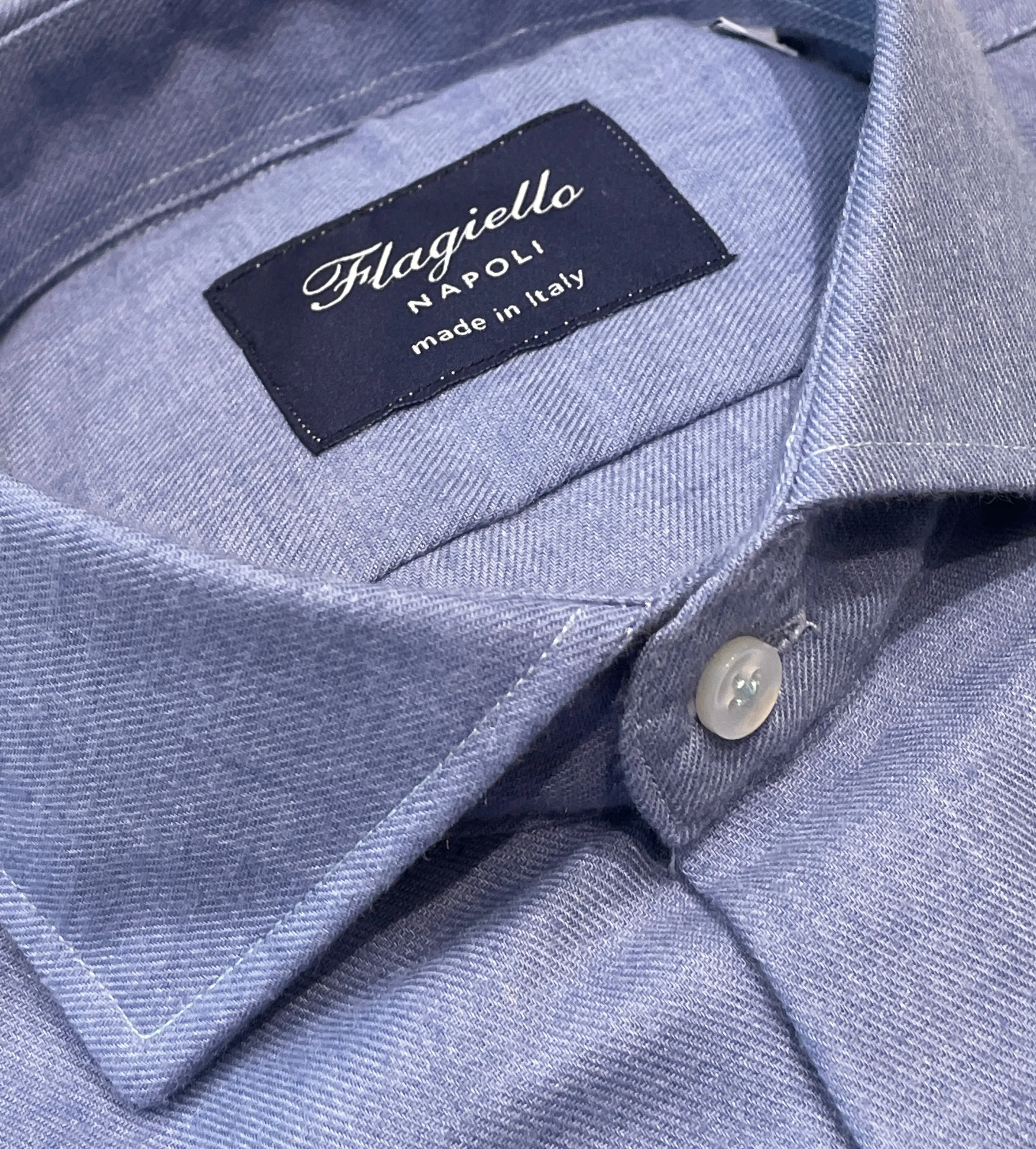 Light Blue Flannel Cotton Shirt