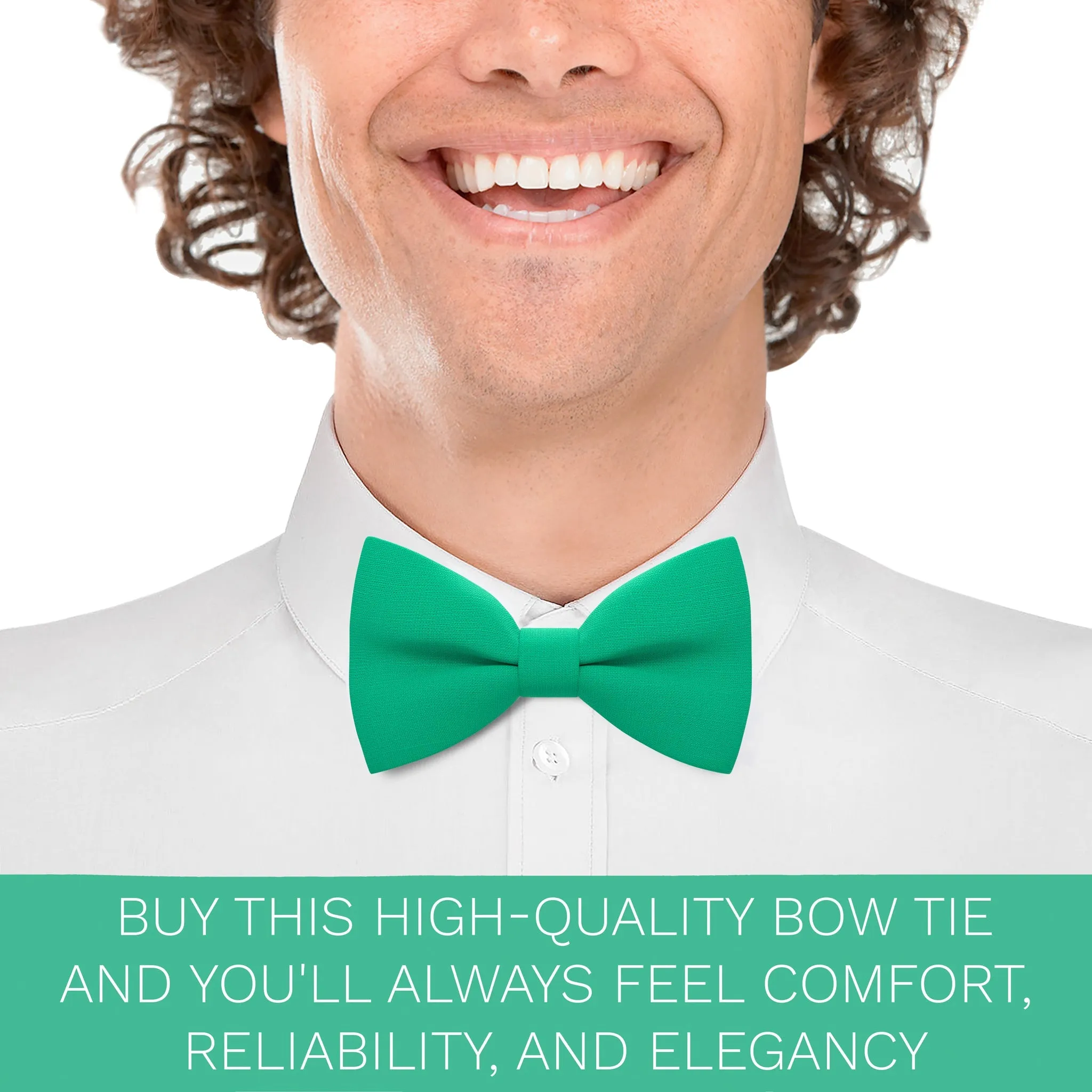 Linen Green Mint Bow Tie