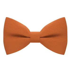 Linen Orange Bow Tie