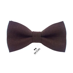 Linen Umbra Brown Bow Tie