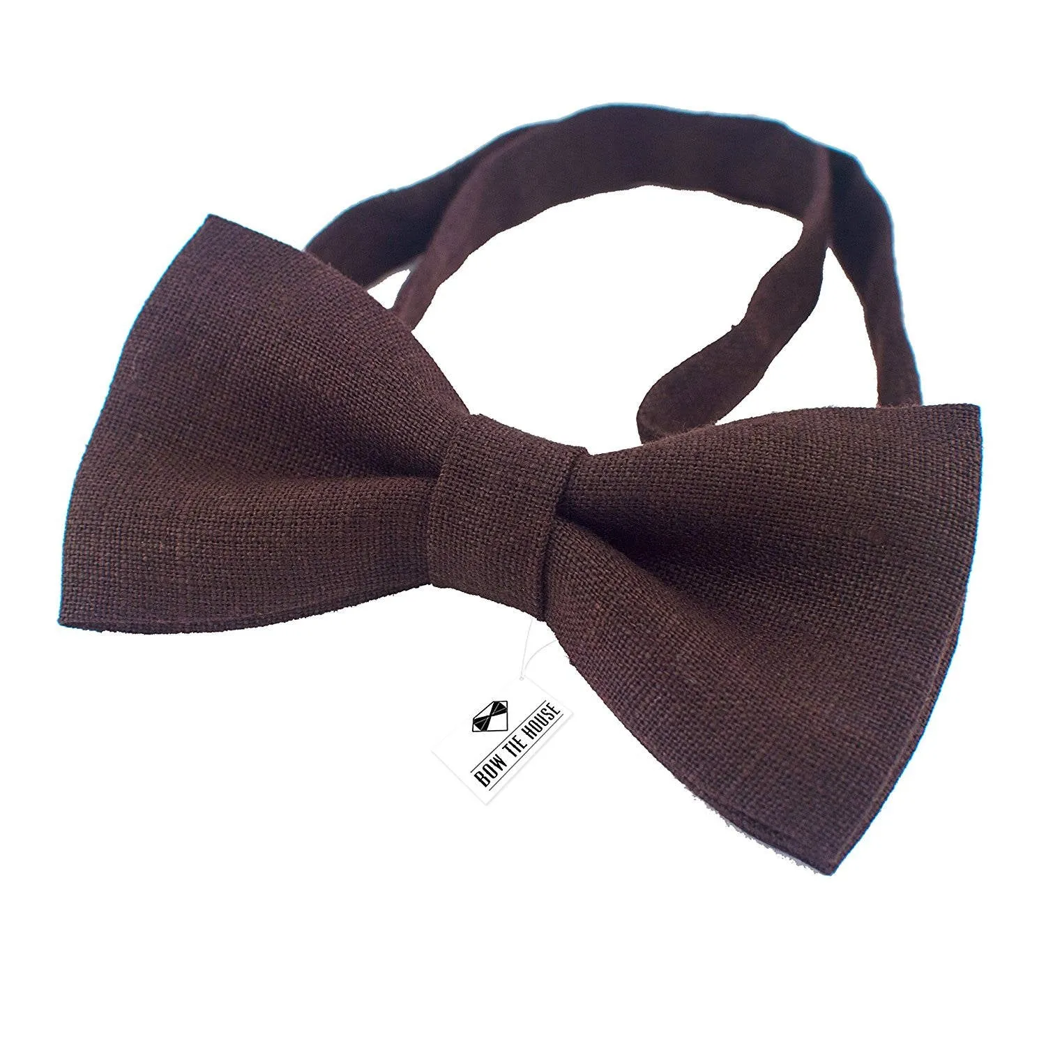 Linen Umbra Brown Bow Tie