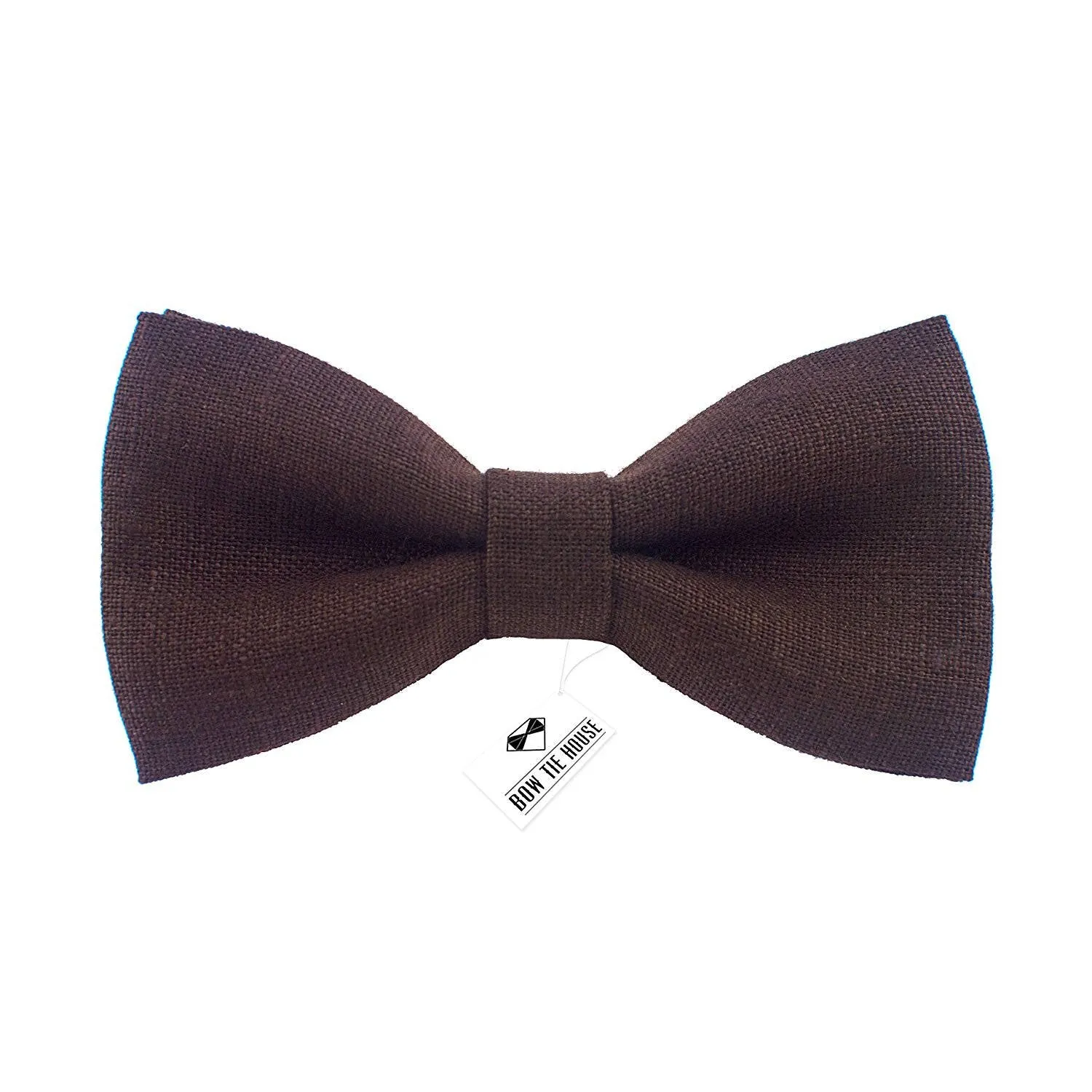 Linen Umbra Brown Bow Tie