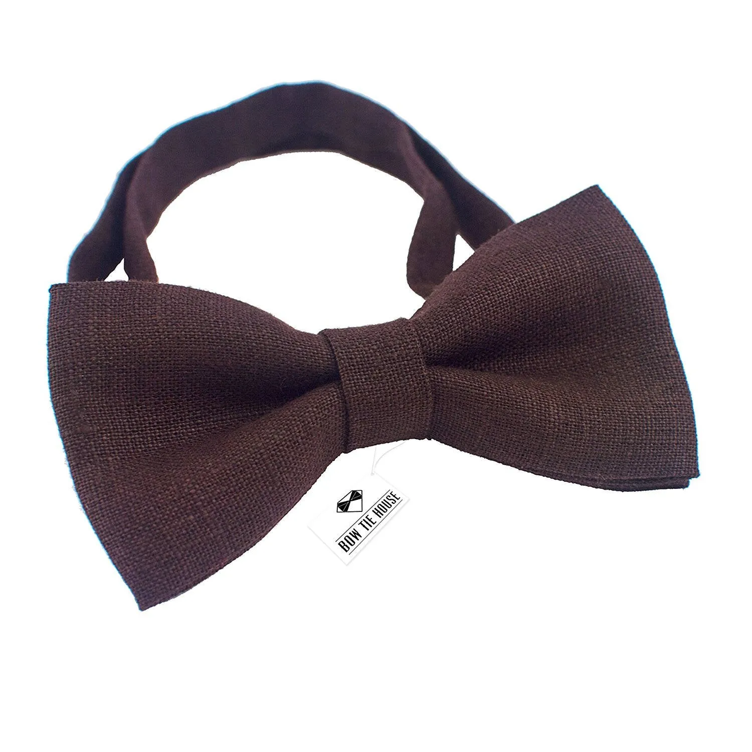 Linen Umbra Brown Bow Tie